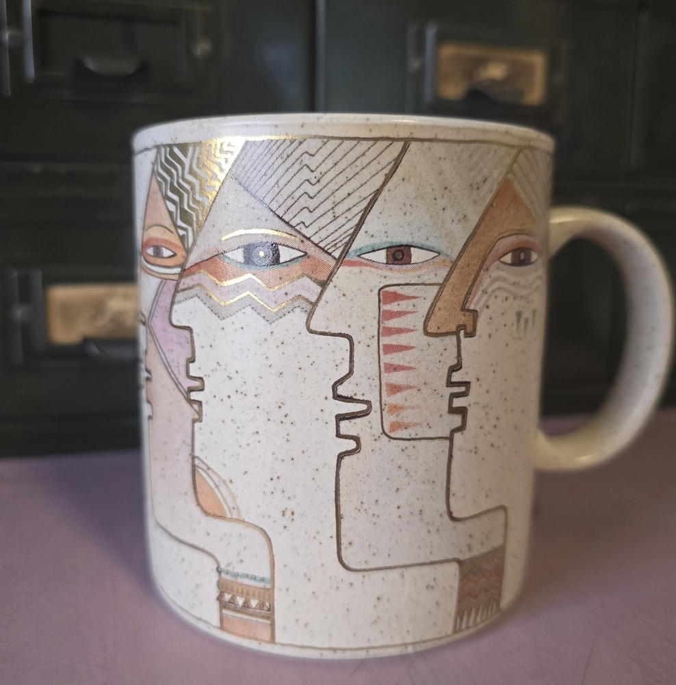 Laurel Burch Vintage 1990 Face Paintings Mug